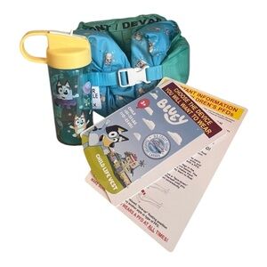 Bluey Child Life Vest Jumper Bundle comes with cute sippy cup